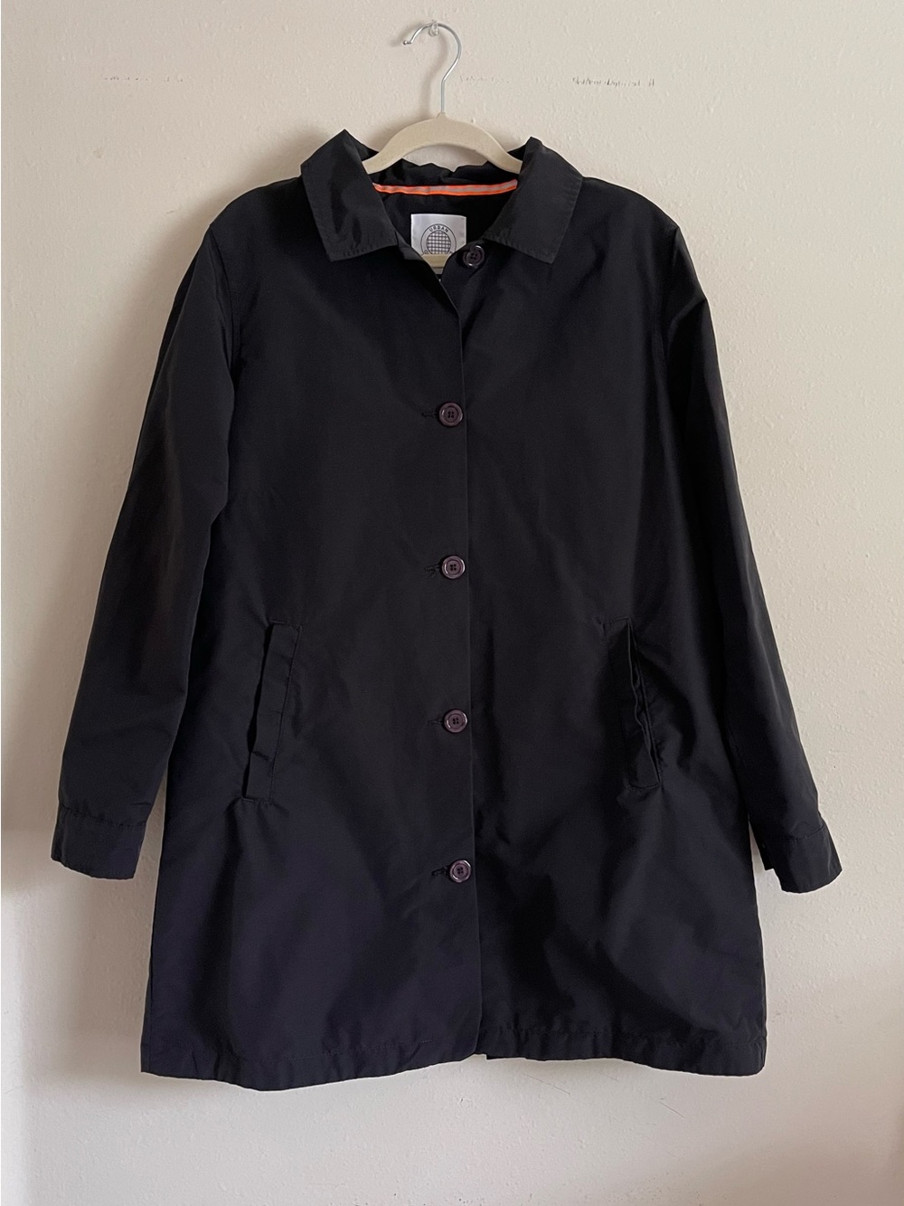 Urban Outfitters Black Single-Button Trench Coat